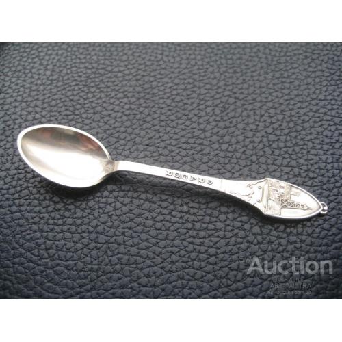 Ложка кофейная ср.ХХв. Посеребрение Silver plated DRAGOR MV Prіma Длина-10,6см. Оригинал