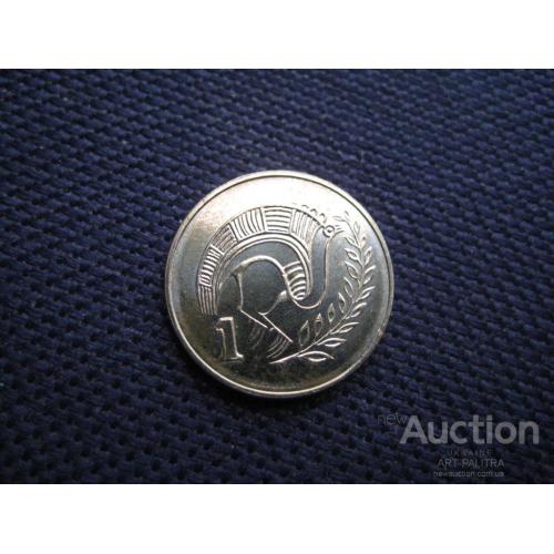 Монета 1 цент 2004 Кипр d-16мм. Фауна Птица Голубь Латунь Оригинал