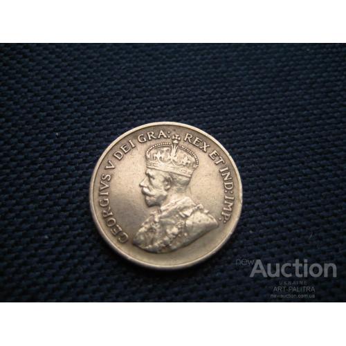 Монета 1 цент Канада 1932 Георг V Металл-латунь Оригинал