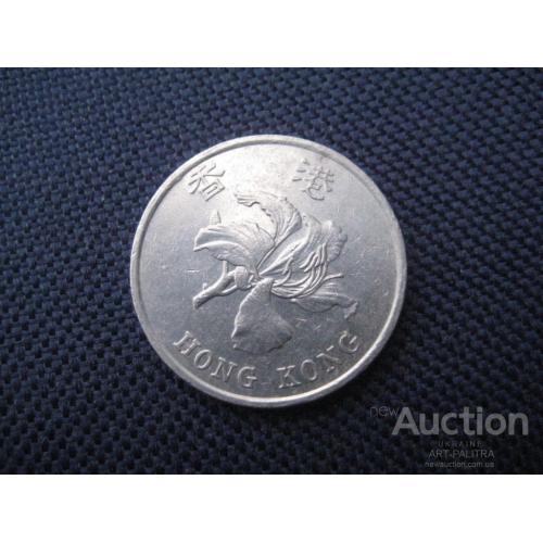 Монета 1 доллар 1998 Гонконг Hong Kong Китай Цветок Баугиния Флора Никель d-24мм. Оригинал