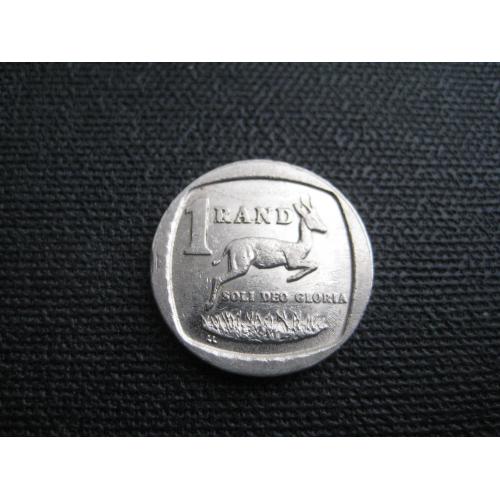 Монета 1 ранд 1993 Південна Африка ПАР ЮАР Фауна Антилопа d-20мм. мідь/нікель Оригінал
