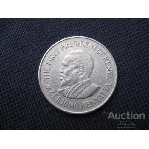 Монета 1 шиллинг Кения 1978 Джомо Кениата d-27мм. Никель Оригинал