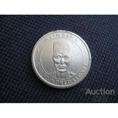 Монета 100 леоне 1996 Сьерра-Леоне d-21мм. Сталь с никелевым покрытием Оригинал