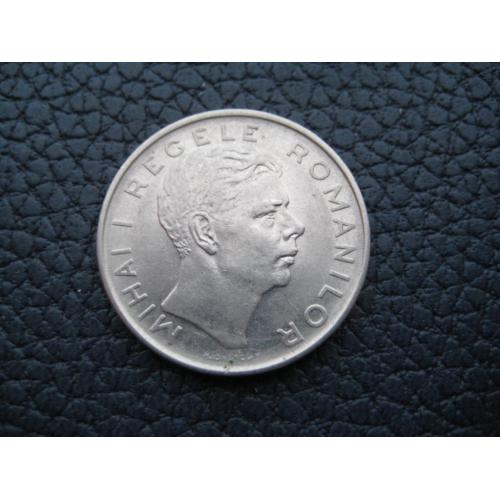 Монета 100 Лей LEI Mihai I Румыния 1943 d-27мм. Никель Оригинал