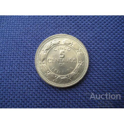 Монета 5 сентаво 1999 год Гондурас d-21мм. Латунь Оригинал