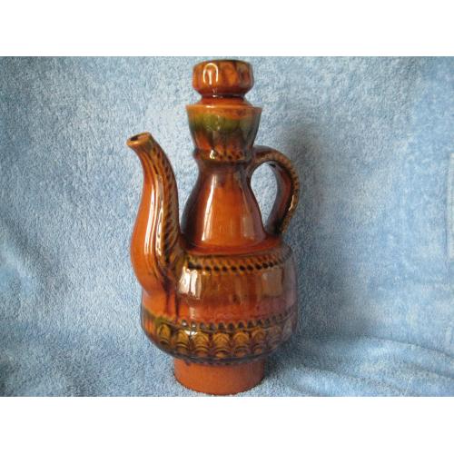 Васильківська майоліка Поливна кераміка Посудина Васильковская майолика 1970-1980 h-34см. Оригінал