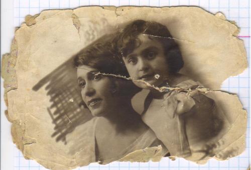 Фото. Визит. Дети. Девочка с мамой. Киев.1930-е. РДЧ