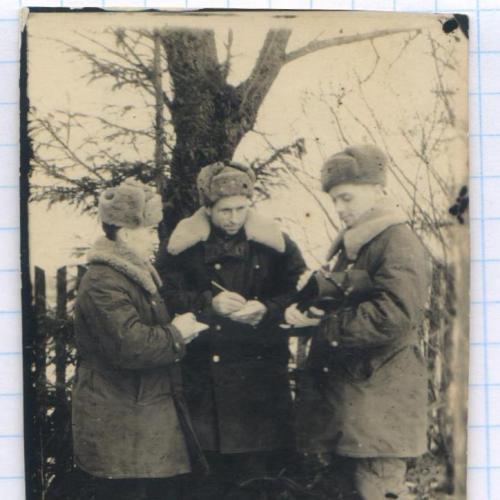 Фото. Военный. Офицеры.  Военные летчики. Вост.Пруссия. 1945. РДЧ