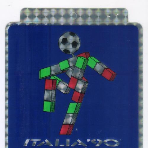 Футбол. Италия 90. Оригинальная новая наклейка с голограммой