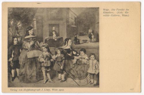 Мазо. Семья художника /Mazo. Die Familie des Künstlers. Wien #123. 1902