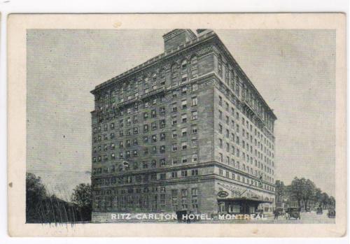 Монреаль.Отель Ритц-Карлтон / Montreal, Quebec, Canada. Ritz-Carlton Hotel.1910s. 92 x 61 mm