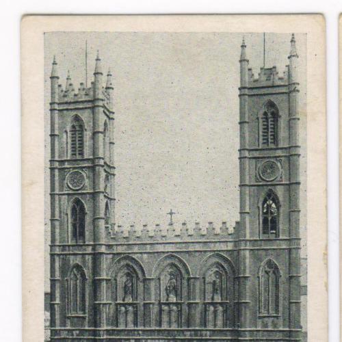 Монреаль. Собор Нотр-Дам.Архитектура /Montreal, Quebec, Canada. Notre Dame Church .1910s. 92x61mm