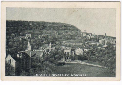 Монреаль. Университет МакГилла / Montreal, Quebec, Canada. McGill University.1910s. 92 x 61 mm