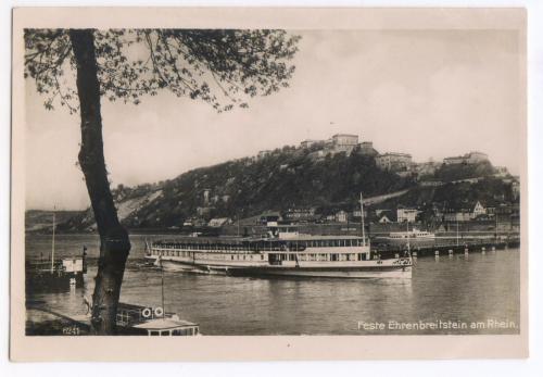 Пароход №1. Корабль. Река. Рейн. Германия 1930-1940е. РДЧ