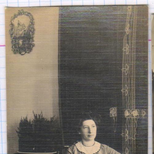 Старинное фото №128. Дама. Интерьер. 1910-е. рдч  