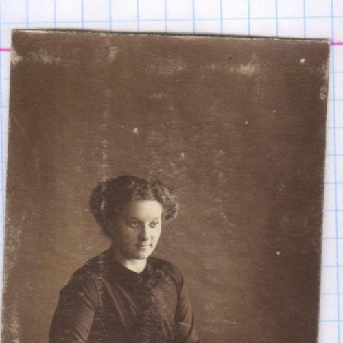 Старинное фото №135 Девушка. Портрет. 1910-е. рдч  