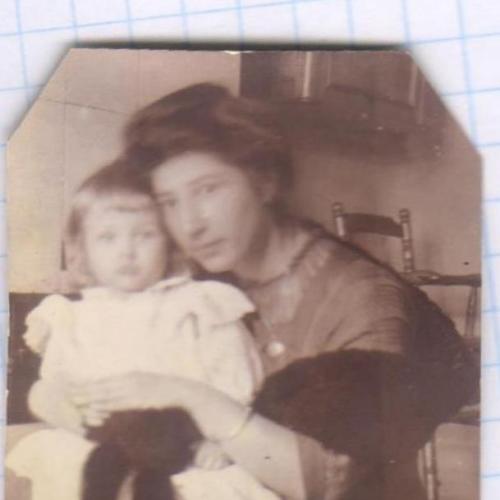 Старинное фото №166. Дети. Мама с дочкой. ок.1910 г. рдч  