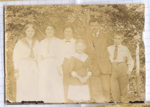 Старинное фото №172. Дети. Семья на природе. Мода. ок.1910 г. рдч  