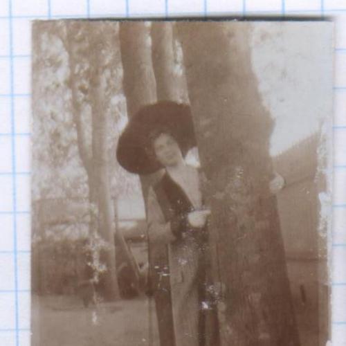 Старинное фото №181. Дама в шляпе. Мода. ок.1910 г. рдч  