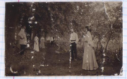 Старинное фото №199. Мода. Прогулка в парке. ок.1910 г. рдч  