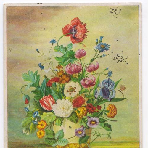 Живопись.Ф. Пилер. Букет цветов / F. Pieler. Blumenstrauß. Emil Koch. Deutschland. München # 1889