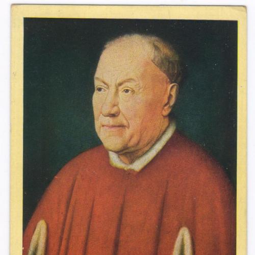 Живопись. Ван Эйк. Портрет кардинала /Jan Van Eyck. Bildnis des Kardinals della Croce. Deutschland