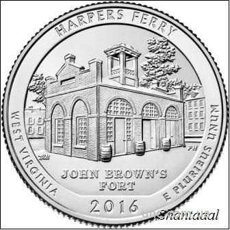 Shantal, 25 центов 2016, 33 Парк США, Харперс Ферри 
