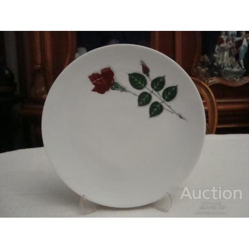 Антикварная Тарелка Роза Фарфор Бавария Германия № 904)