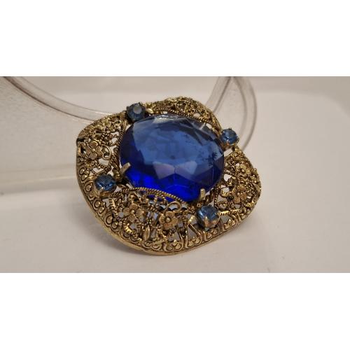 Брошь Чешская Бижутерия Чехословакия Яблонекс Винтаж №451