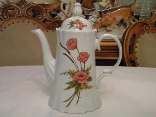 Красивый Чайник Цветы WUNSIEDEL Фарфор Бавария Германия Новый ! 