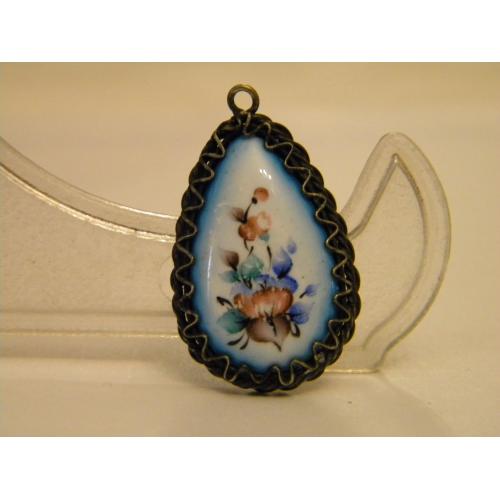 Кулон Подвеска Ростовская Финифть Мельхиор №1034