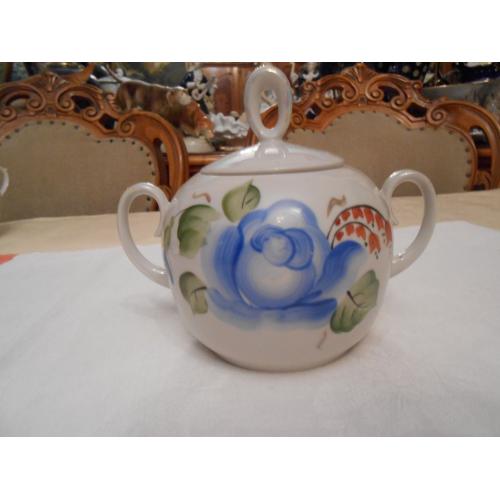 Сахарница Ручная роспись Фарфор СССР ПФЗ №СТ7