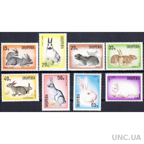 Албания 1967 фауна кролики