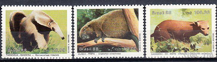 Бразилия 1988 фауна
