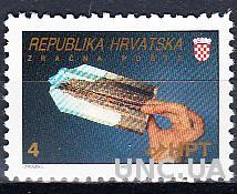 Хорватия 1992 авиапочта Загреб-Осиек церковь