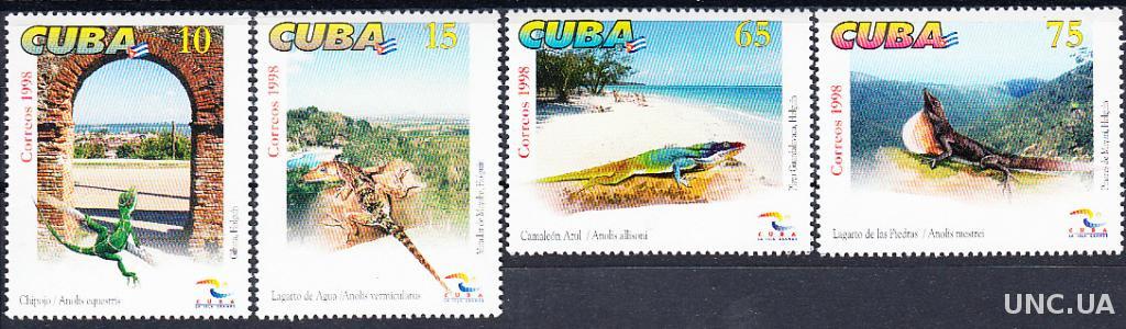 Куба 1998 фауна пресмыкающиеся