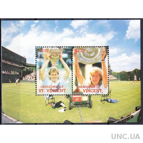 Сент-Винсент и Гренадины 1988 спорт теннис