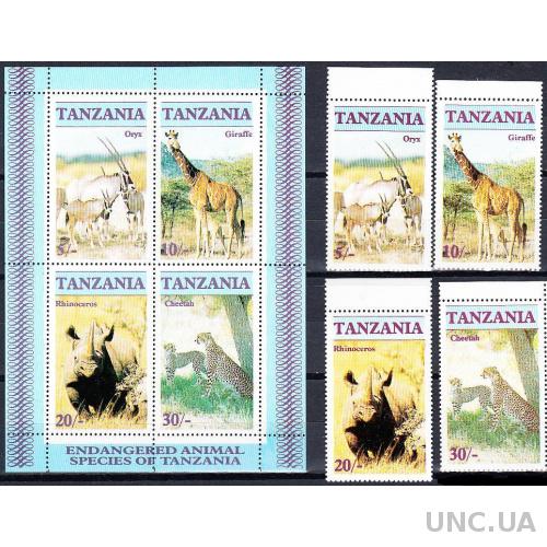 Танзания 1986 фауна