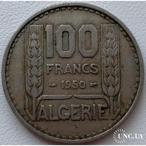 Алжир 100 франков 1950 год №502