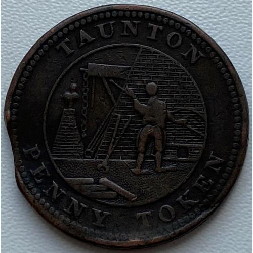 Англия 1 пенни 1811 год Taunton №195
