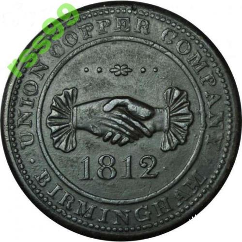АНГЛИЯ, Бирмингем 1 пенни 1812 года