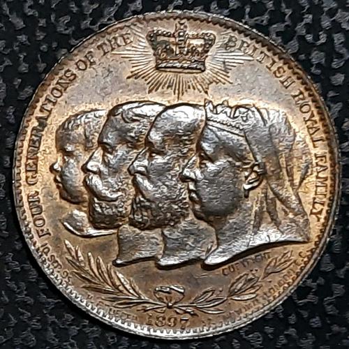 Англия медаль 1897 год №п20 60 лет правления Виктории!!!