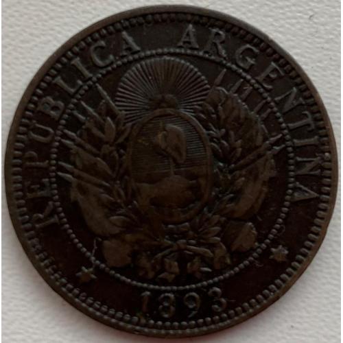 Аргентина 2 сентаво 1893 год №718