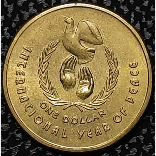 Австралия 1 доллар 1986 год №с412 ОТЛИЧНОЕ СОСТОЯНИЕ!