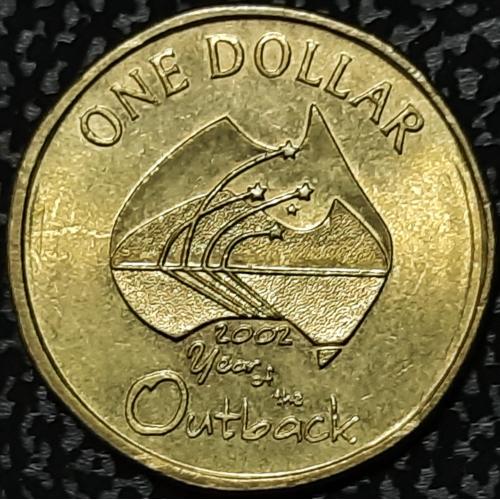 Австралия 1 доллар 2002 год №с411 ОТЛИЧНОЕ СОСТОЯНИЕ!