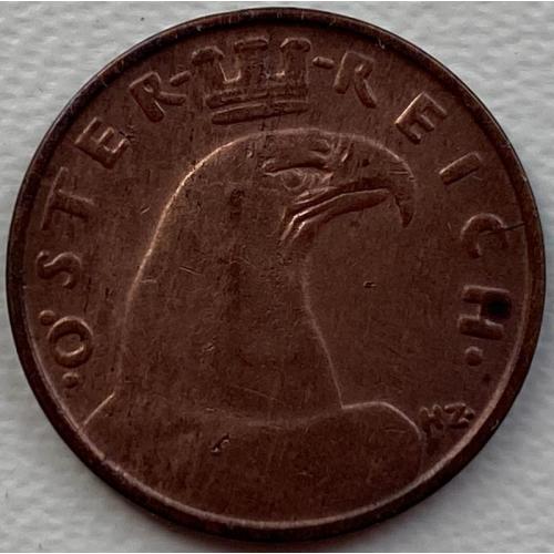 Австрия 1 грош 1933 год РЕДКАЯ!!! №с364