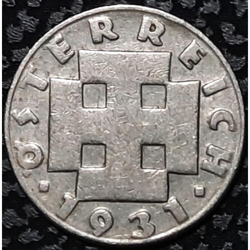 Австрия 5 грошен 1931 год №с363