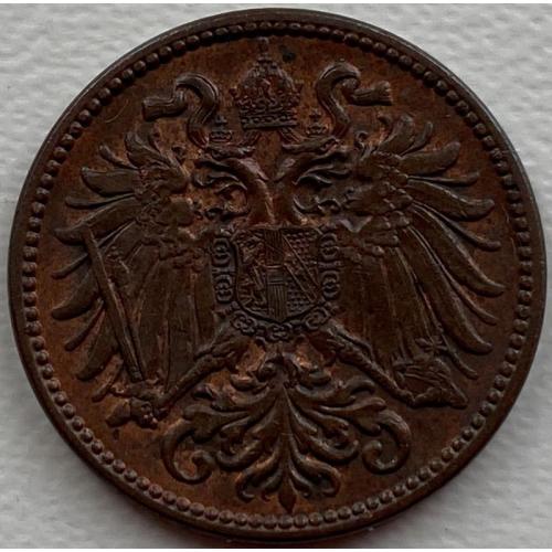 Австро-Венгрия 2 геллера 1911 год №ф127