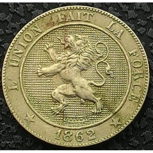 Бельгия 5 сантимов 1862 год