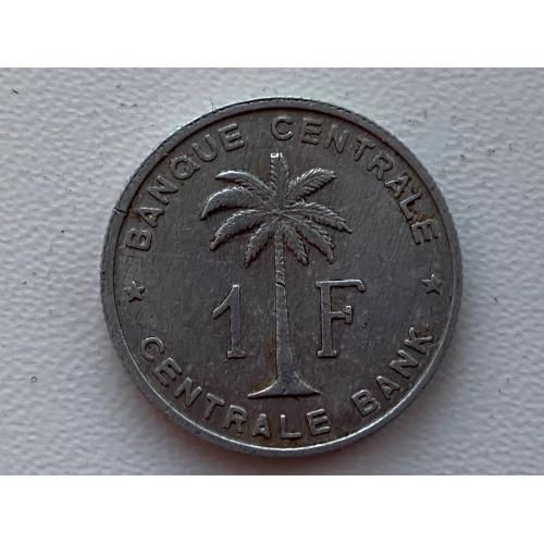 Бельгійський Конго 1 франк 1958 №89